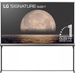 LG OLED77T4 TV OLED 77 pouces Signature OLED T, affichage lune et mention marque numéro 1 OLED