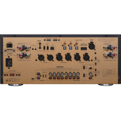 ADVANCE ACOUSTIC A12 CLASSIC amplificateur, panneau arrière connectique XLR RCA HDMI USB et borniers haut-parleurs