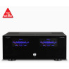 ADVANCE ACOUSTIC XA160 EVO amplificateur de puissance HI-FI, façade noire avec deux Vumètres bleus rétroéclairés