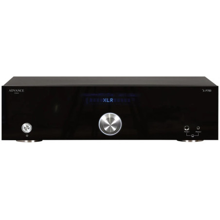 ADVANCE ACOUSTIC XP700 préamplificateur HI-FI, façade noire avec afficheur XLR et molette centrale