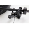 REGA PLANAR 1 (Finition : Blanc Mat) gros plan bras de lecture RB110 et contrepoids