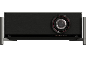 XGIMI TITAN vidéoprojecteur laser 4K, vue de face avec objectif central et certification IMAX Enhanced