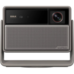 XGIMI HORIZON 20 MAX vidéoprojecteur longue focale, vue de face optique 4K et grille Harman Kardon IMAX Enhanced