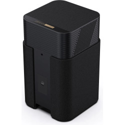 HISENSE HT SATURN enceinte satellite, vue arrière trois quarts avec bouton PAIR d'appairage