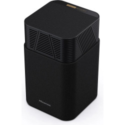 HISENSE HT SATURN enceinte satellite, vue trois quarts avec label Tuned by Devialet