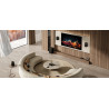 HISENSE HT SATURN home cinéma sans fil, mise en scène salon moderne avec enceintes surround