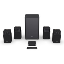 HISENSE HT SATURN home cinéma sans fil 4.1.2, ensemble complet avec caisson, 4 enceintes, hub et télécommande