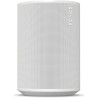SONOS ERA 100 SL enceinte sans fil blanche, vue de face logo Sonos en haut à droite