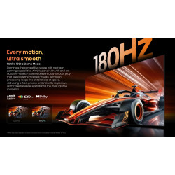 HISENSE 75UR9S TV MiniLED 75 pouces, mode gaming 180Hz natif avec FreeSync et Dolby Vision