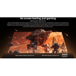HISENSE 75UR9S TV MiniLED 75 pouces, comparatif AMD FreeSync Premium Pro contre déchirure image