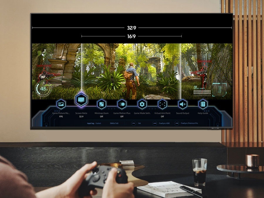 SAMSUNG OLED S90C - Ultra Wide Game View