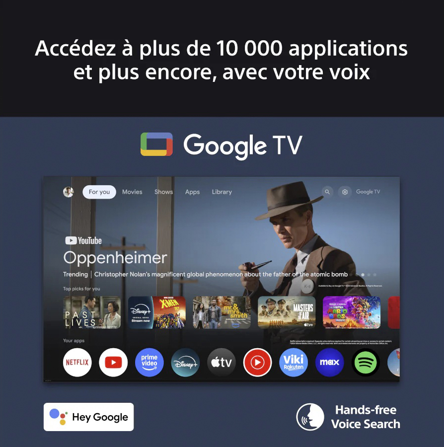 SONY BRAVIA 8 II,Google TV,TV Connecté,Applications